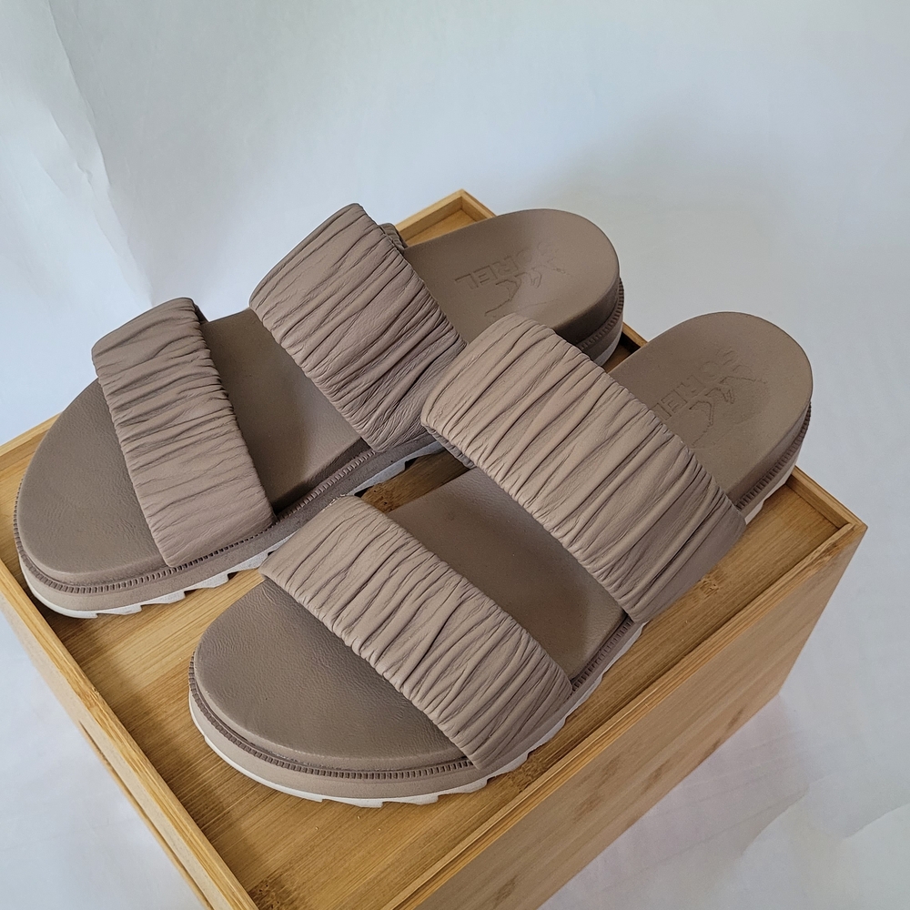 Sorel Women's Taupe Slide Sandals